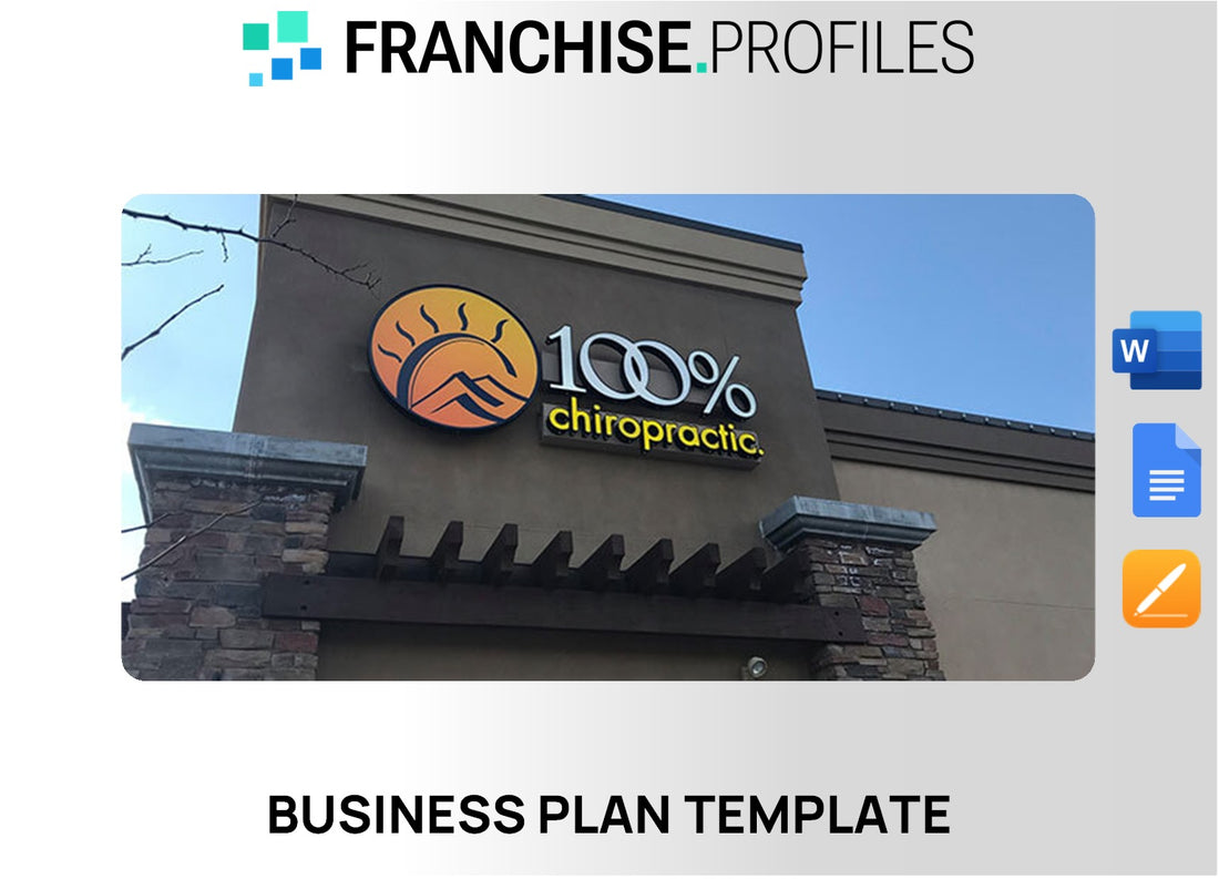 100% Chiropractic Franchise Business Plan Template