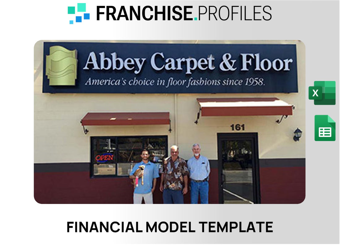 Abbey Carpet & Floor Franchise Financial Model Template