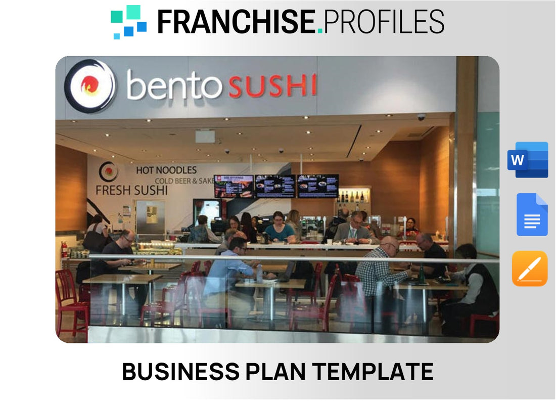 Bento Sushi Franchise Business Plan Template