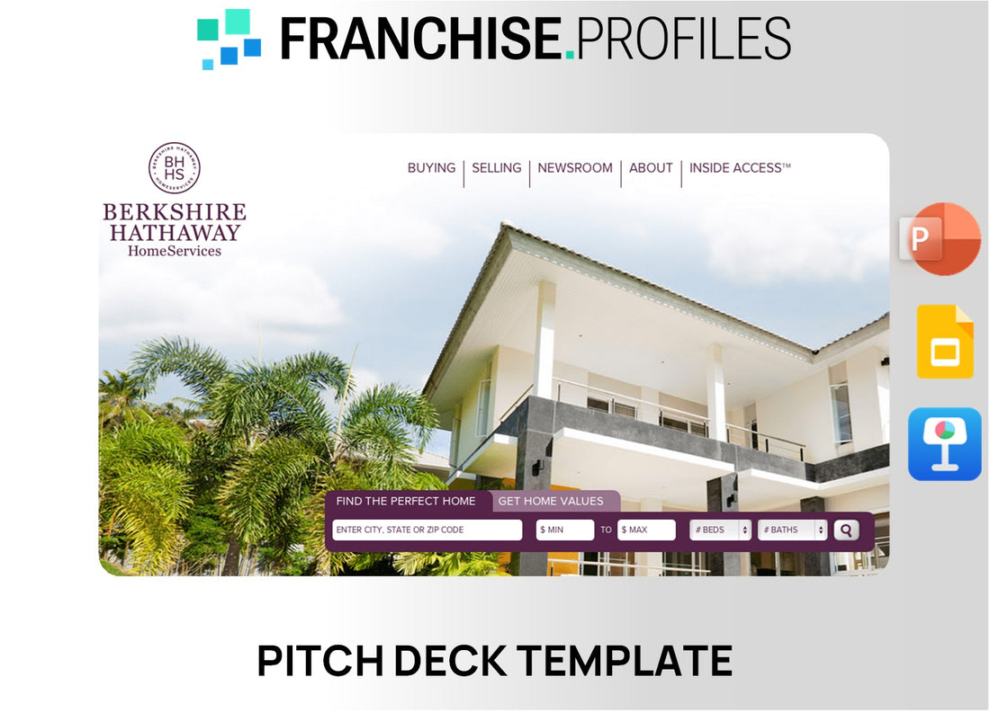 Berkshire Hathaway HomeServices Franchise Pitch Deck Template