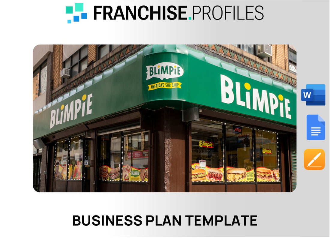 Blimpie Franchise Business Plan Template