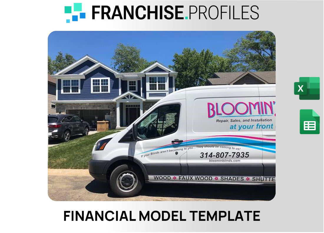 Bloomin' Blinds Franchise Financial Model Template