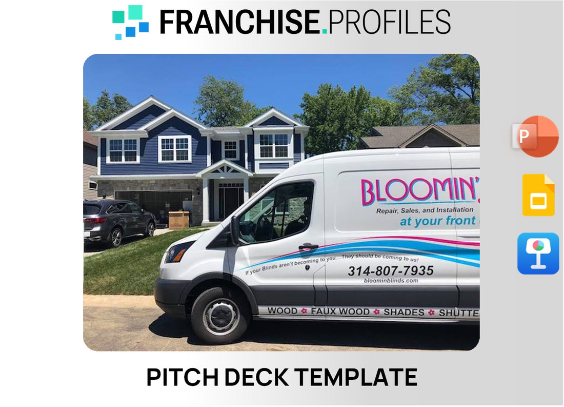 Bloomin' Blinds Franchise Pitch Deck Template