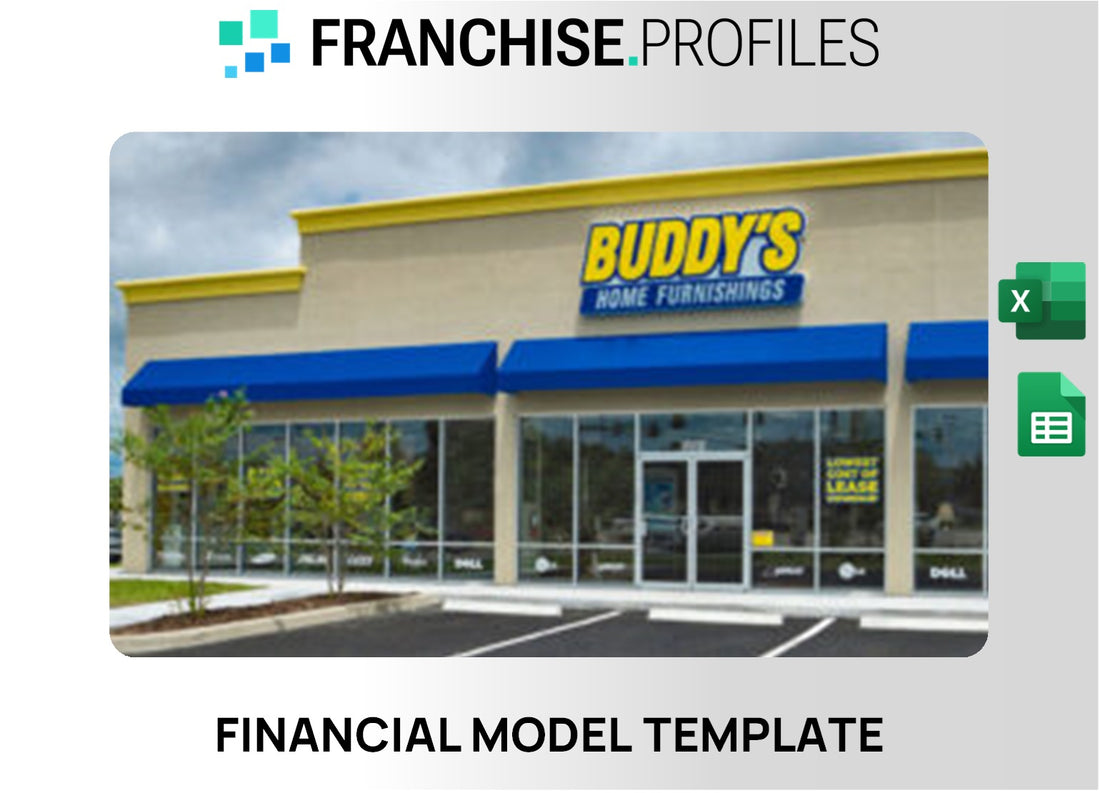 Buddy's Home Furnishings Franchise Financial Model Template
