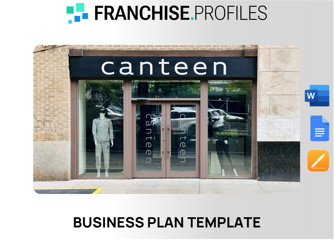 Canteen Franchise Business Plan Template
