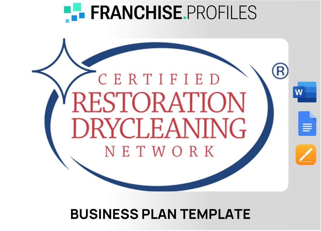 Certified Restoration Drycleaning Network Franchise Business Plan Template