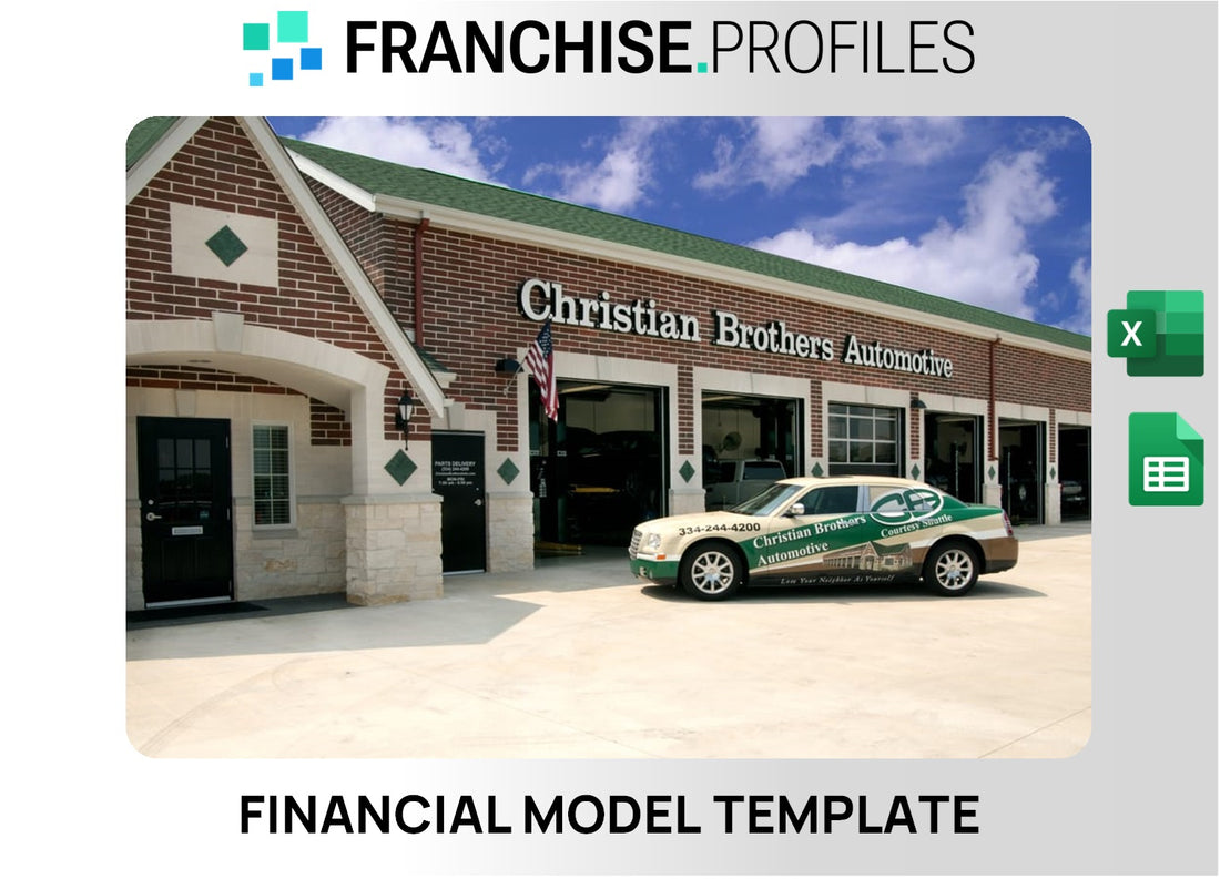 Christian Brothers Automotive Franchise Financial Model Template