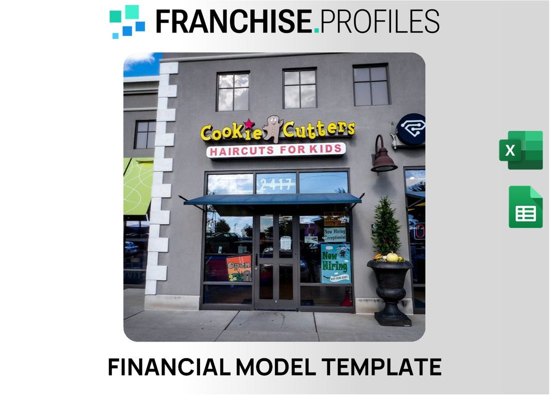 Cookie Cutters Haircuts for Kids Franchise Financial Model Template