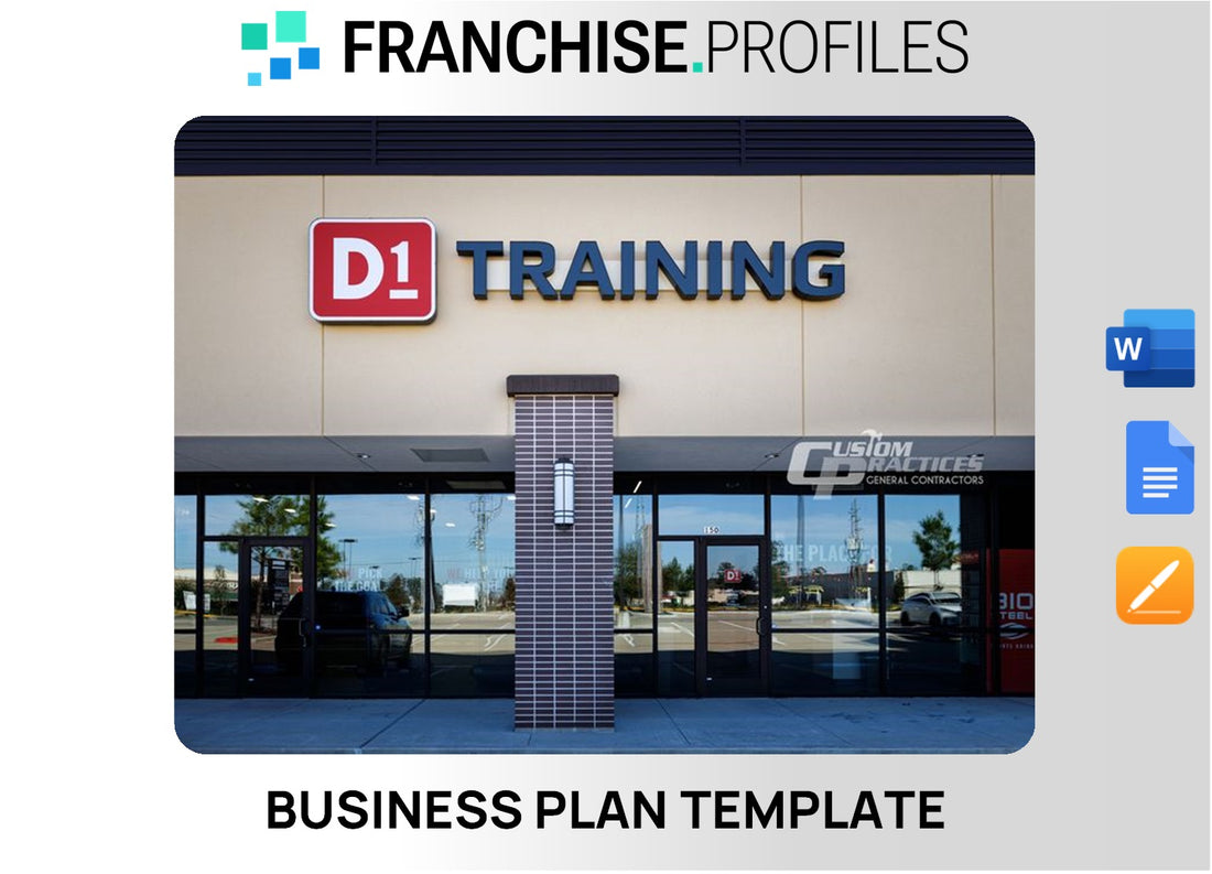 D1 Franchise Business Plan Template