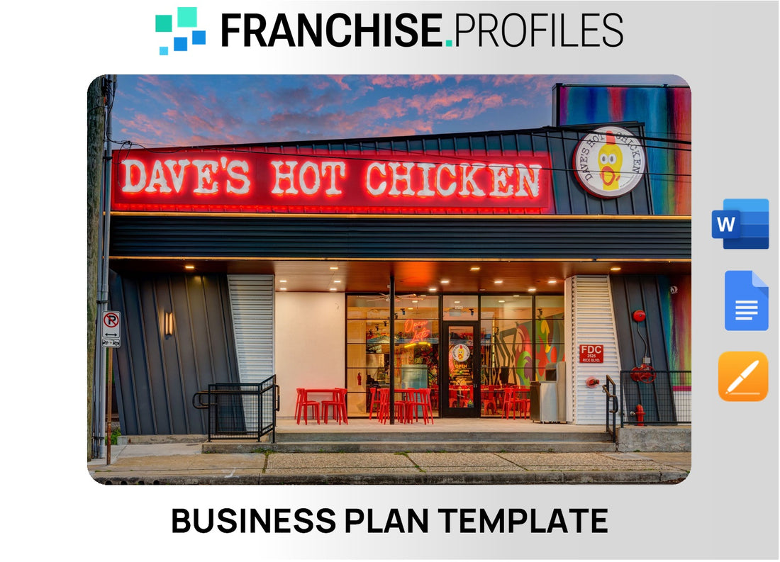 Dave’s Hot Chicken Franchise Business Plan Template
