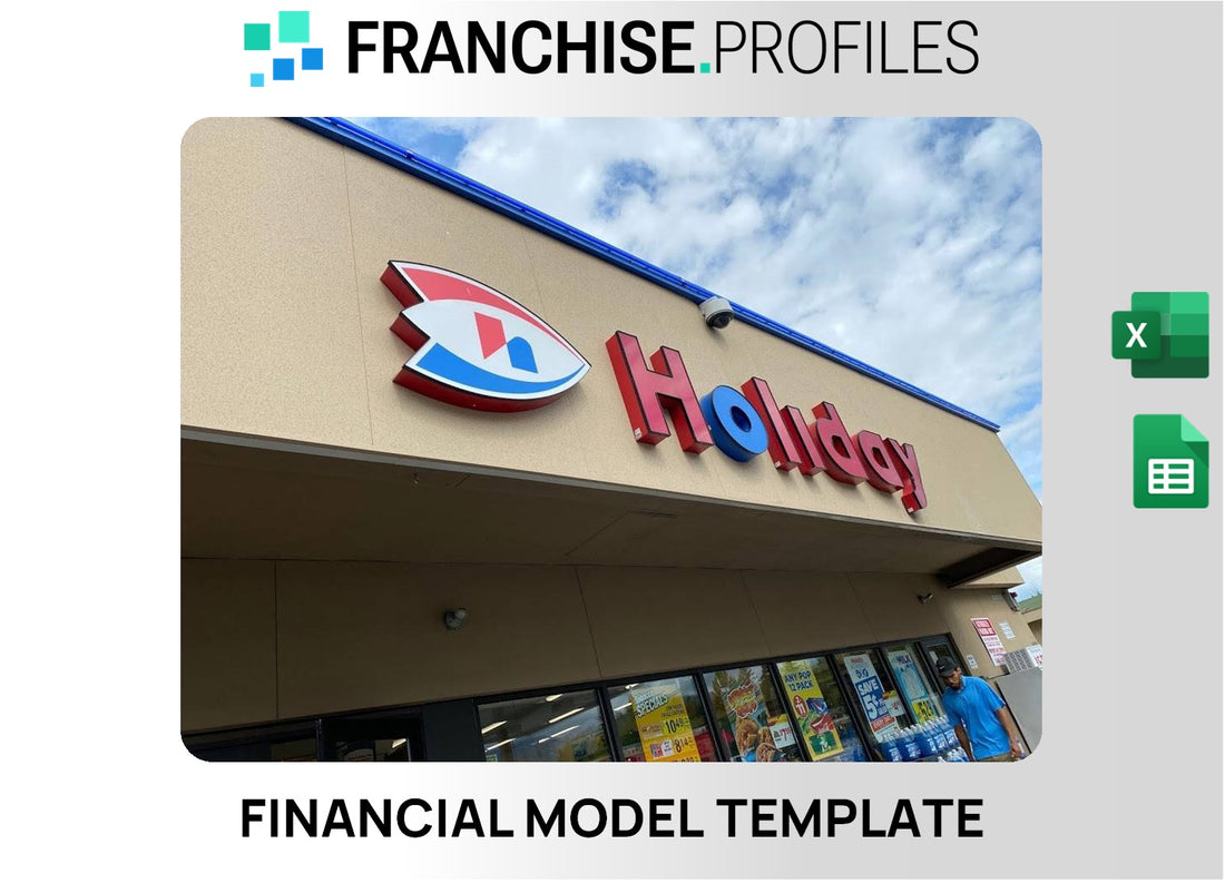 Holiday Stationstores Franchise Financial Model Template