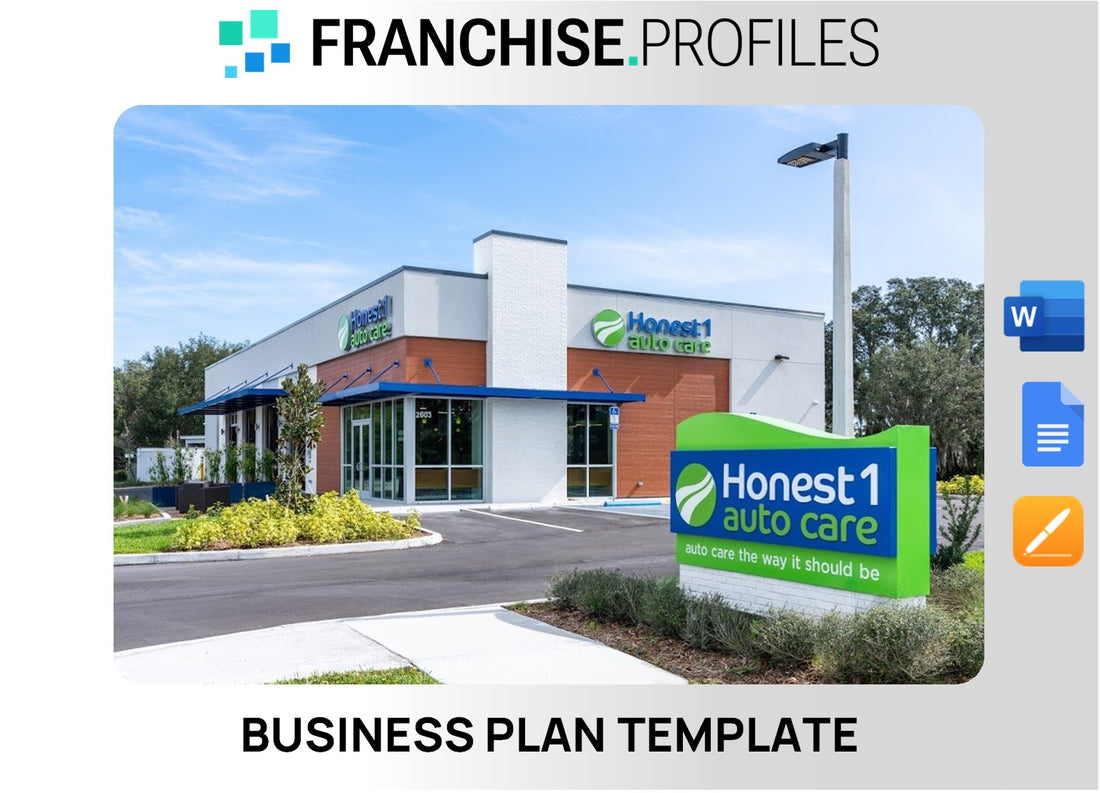 Honest-1 Auto Care Franchise Business Plan Template