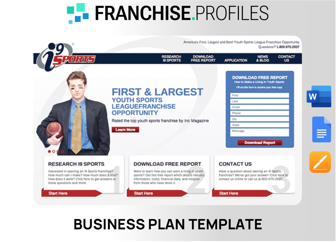 i9 Sports Franchise Business Plan Template