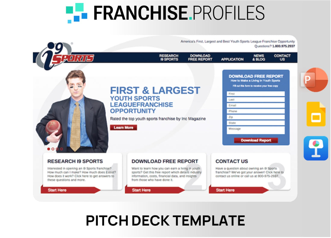 i9 Sports Franchise Pitch Deck Template