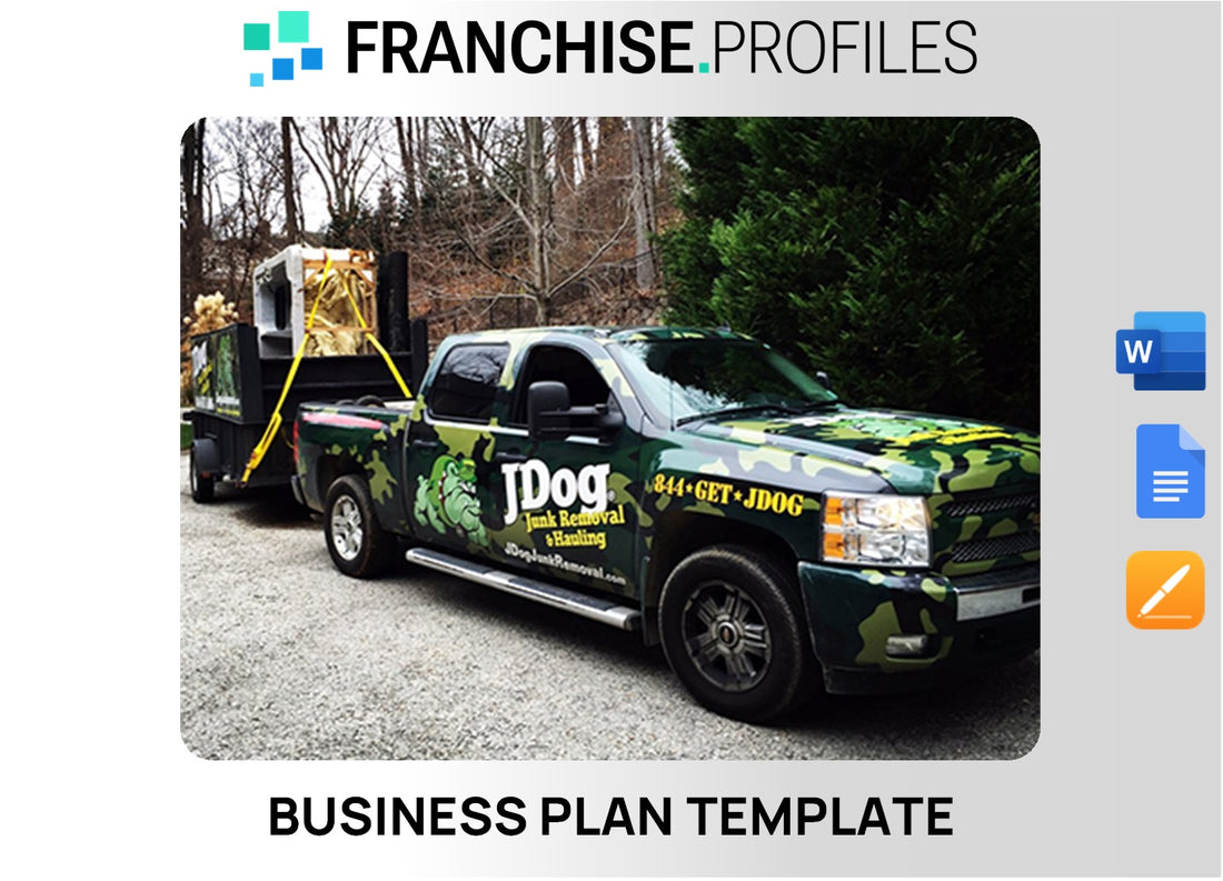 J Dog Junk Removal & Hauling Franchise Business Plan Template