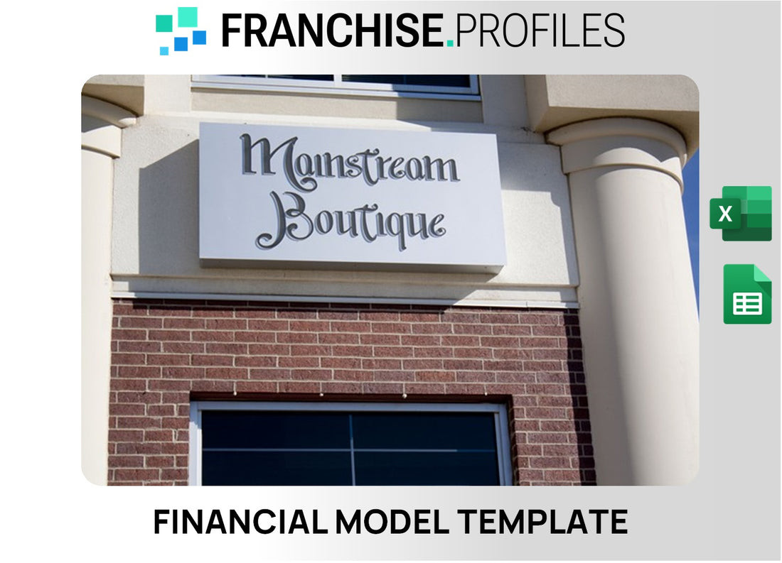 Mainstream Boutique Franchise Financial Model Template
