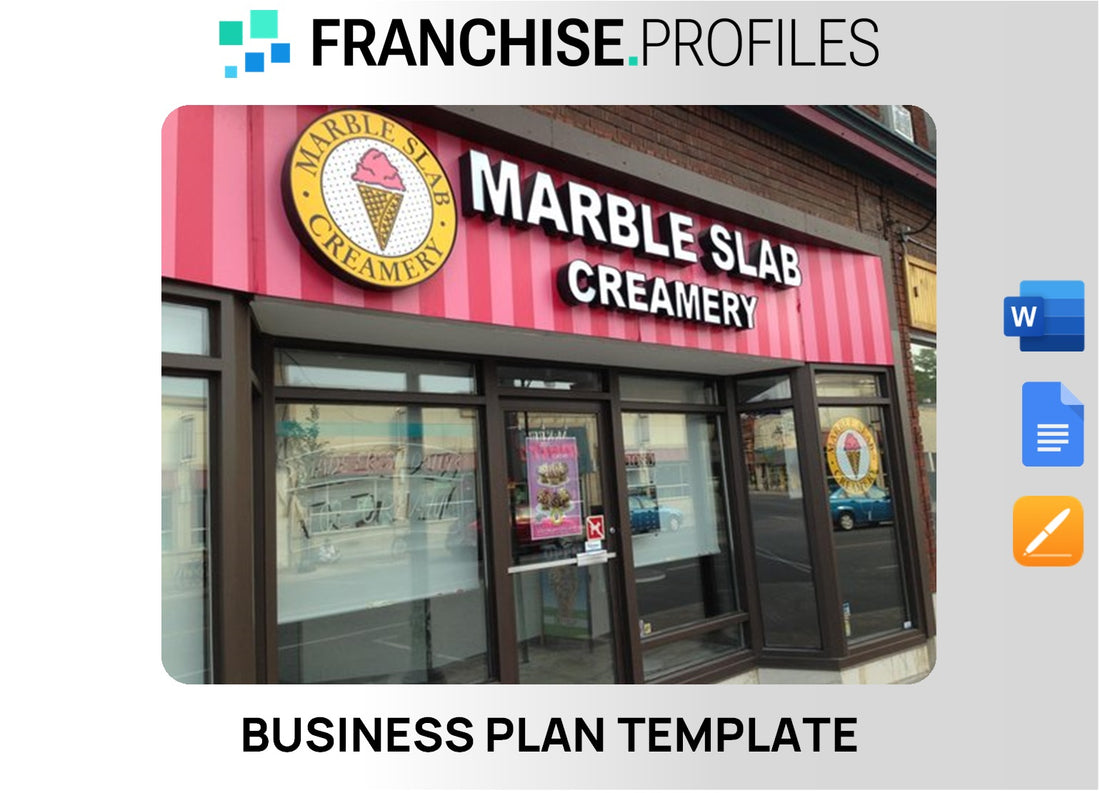 Marble Slab Creamery Franchise Business Plan Template