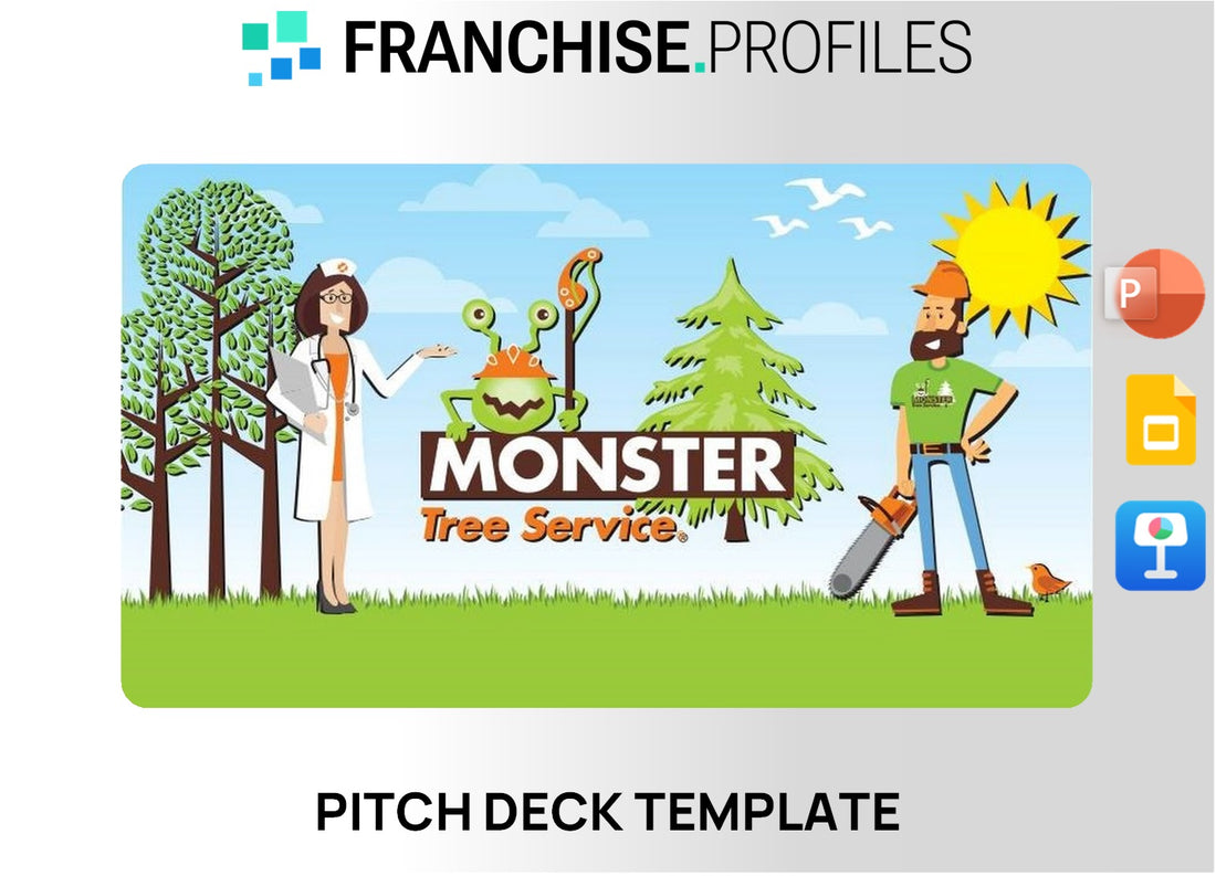 Monster Tree Service Franchise Pitch Deck Template