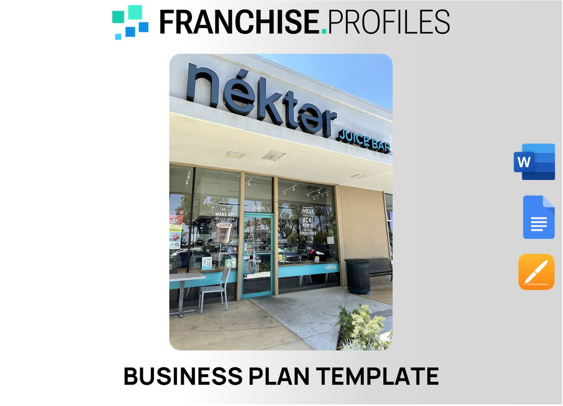 Nekter Juice Bar Franchise Business Plan Template
