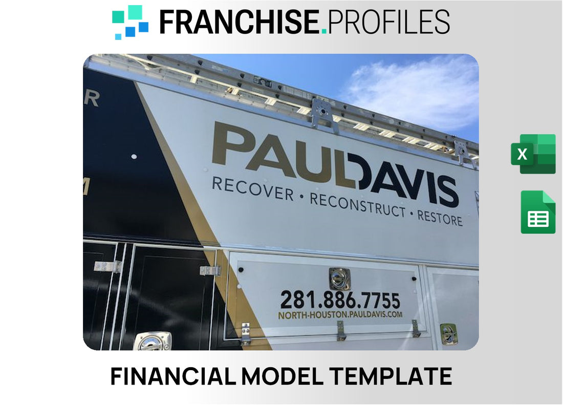 Paul Davis Restoration Franchise Financial Model Template