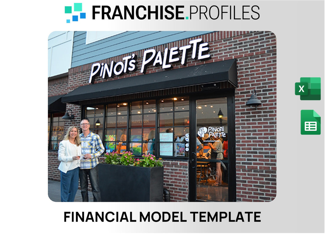 Pinot's Palette Franchise Financial Model Template