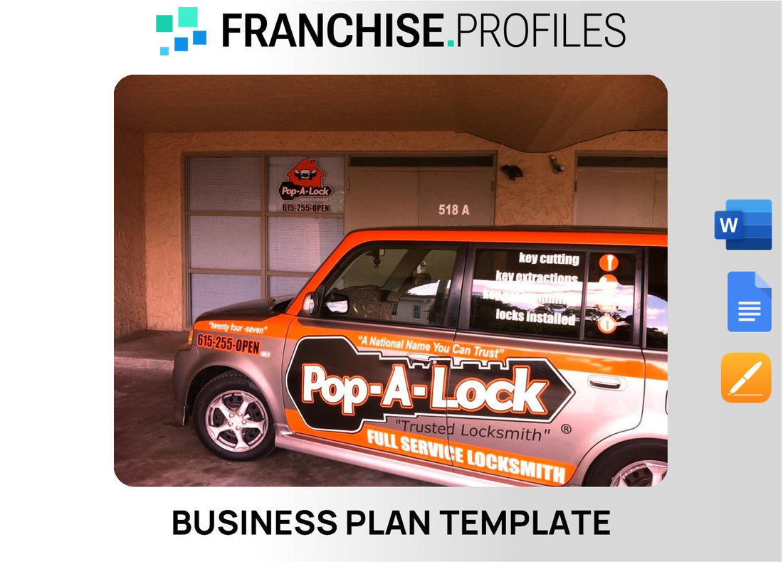 Pop-A-Lock Franchise Business Plan Template