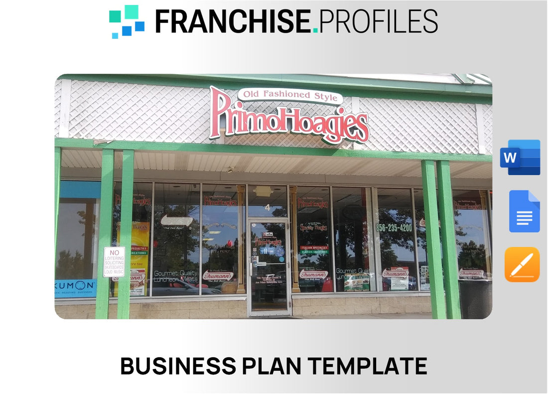 PrimoHoagies Franchise Business Plan Template