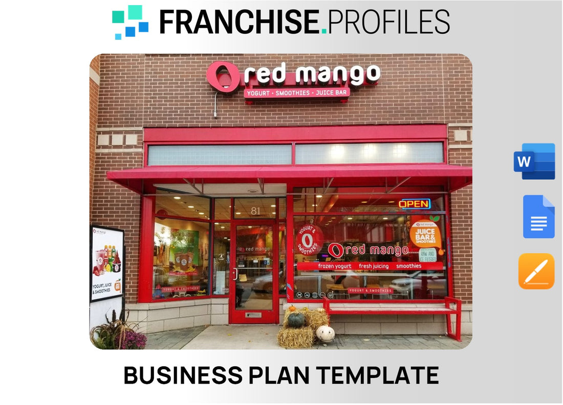 Red Mango Franchise Business Plan Template