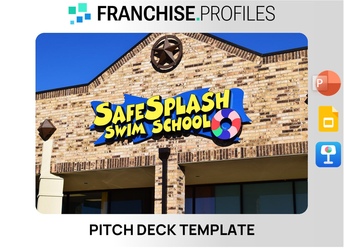 Safe Splash Swim School Franchise Pitch Deck Template