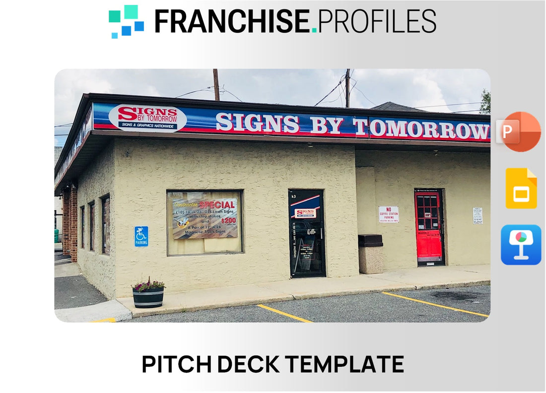Signs By Tomorrow Franchise Pitch Deck Template