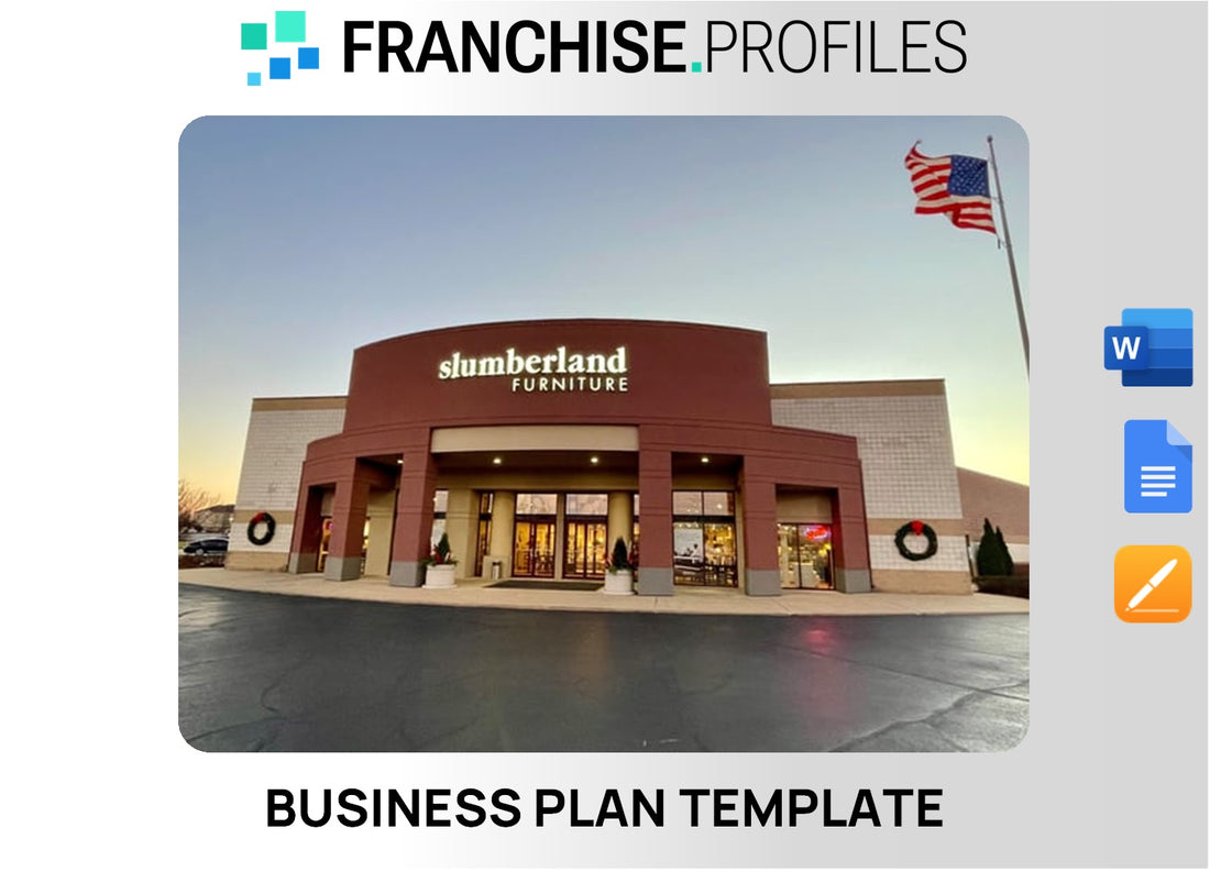 Slumberland Franchise Business Plan Template