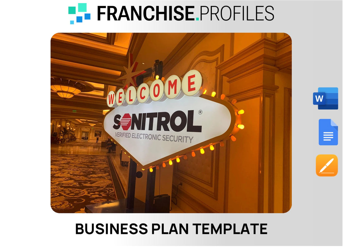 Sonitrol Franchise Business Plan Template