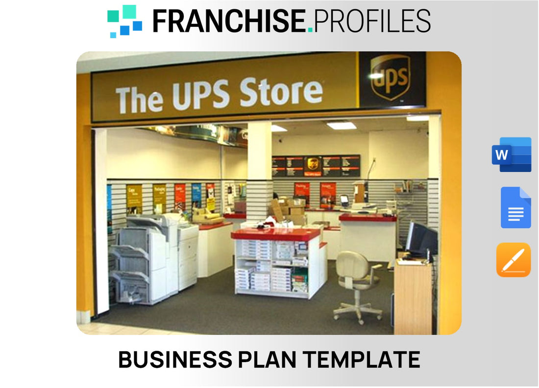 The UPS Store Franchise Business Plan Template