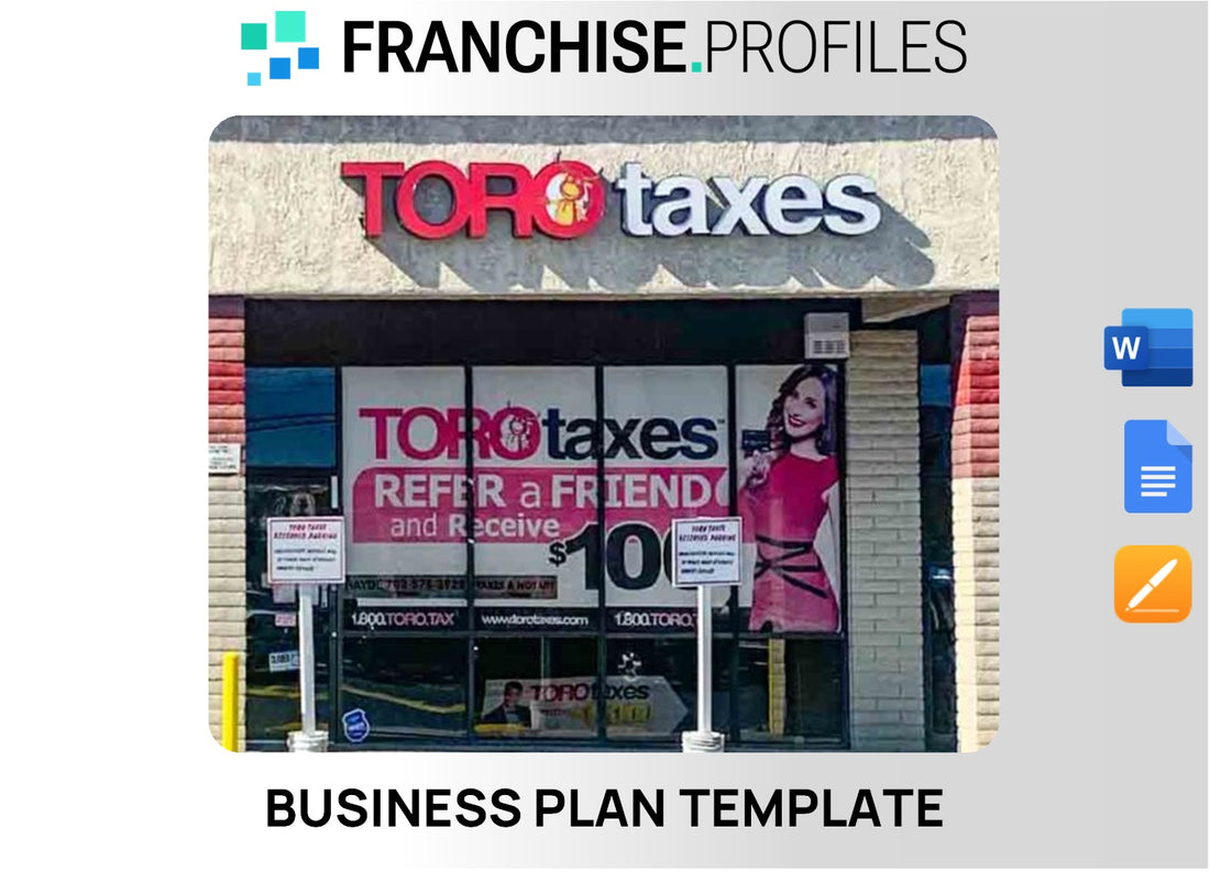 Toro Taxes Franchise Business Plan Template