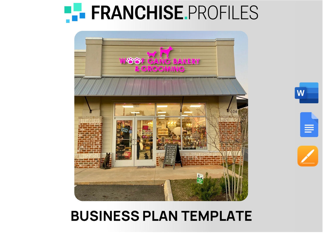 Woof Gang Bakery & Grooming Franchise Business Plan Template