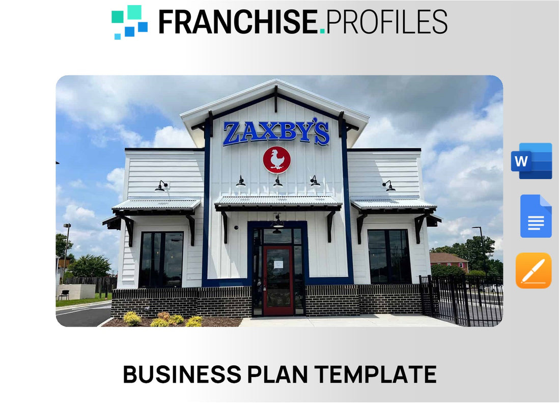 Zaxby's Franchise Business Plan Template
