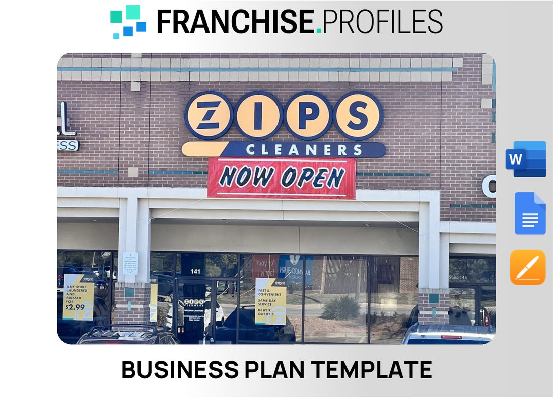 ZIPS Dry Cleaners Franchise Business Plan Template