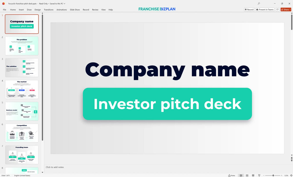 Focuscfo Franchise Business Plan Template for 2026 Growth ...