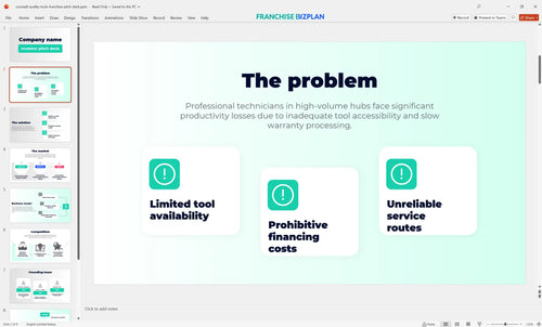 02 cornwell quality tools franchise pitch deck