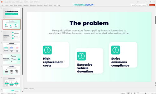 02 dpf alternatives franchise pitch deck