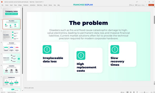 02 electronic restoration services franchise pitch deck