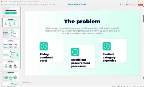 02 expense reduction analysts franchise pitch deck