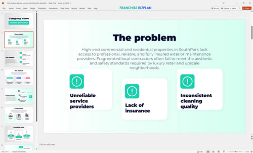 02 fish window cleaning services franchise pitch deck