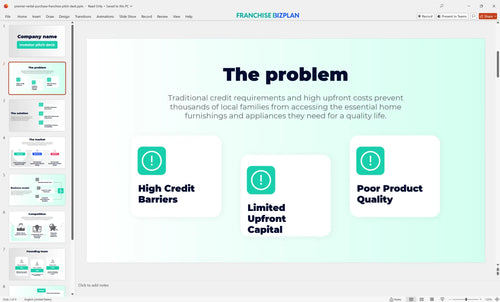 02 premier rental purchase franchise pitch deck