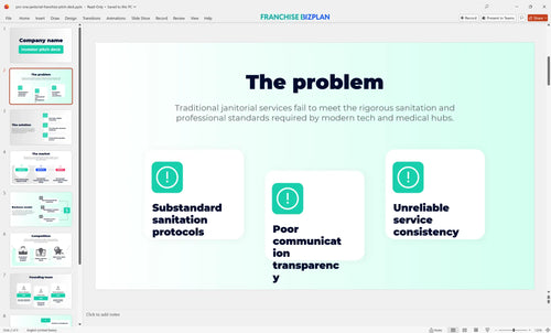 02 pro one janitorial franchise pitch deck