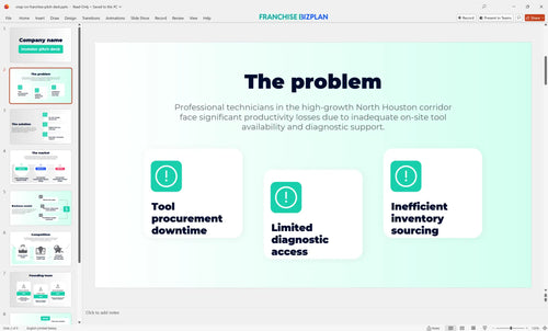 02 snap on franchise pitch deck