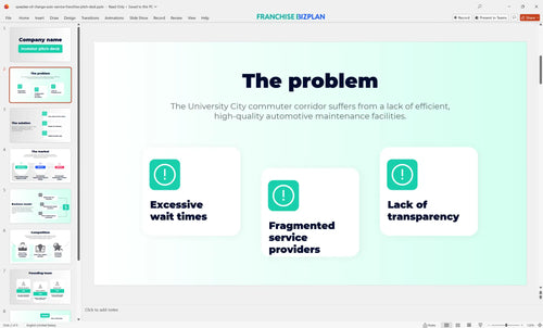 02 speedee oil change auto service franchise pitch deck