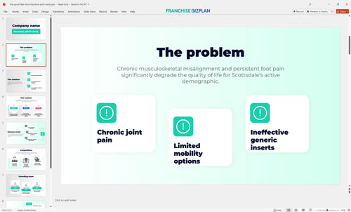 02 the good feet store franchise pitch deck