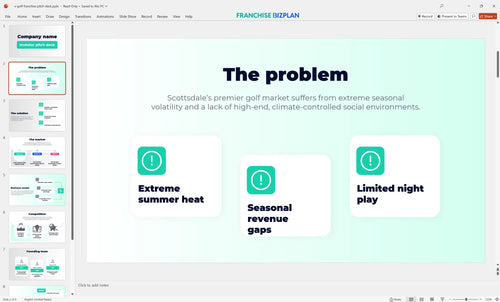 02 x golf franchise pitch deck