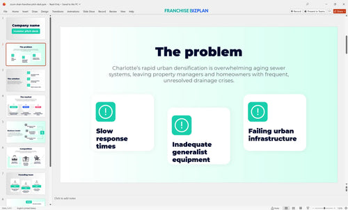 02 zoom drain franchise pitch deck